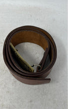 Load image into Gallery viewer, Mens Brown Leather Saudi Arabia Buckle Adjustable Dress Belt Size 36
