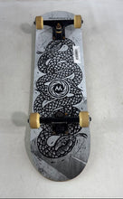 Load image into Gallery viewer, Minority Black White Snake Graphic Design 32-Inch Maple Complete Skateboard
