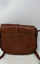 Load image into Gallery viewer, Afkomst Womens Brown Adjustable Strap Inner Pockets Shoulder Crossbody Bag
