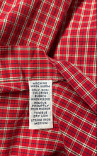 Load image into Gallery viewer, Ralph Lauren Mens Red Plaid Print Long Sleeve Button-Up Shirt Size 15 32/33
