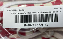 Load image into Gallery viewer, Vans Unisex Off The Wall 500714 Red White Lace-Up Sneaker Shoes Size M 5.5 W 7
