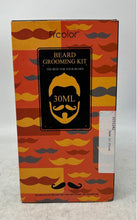 Load image into Gallery viewer, Frcolor Orange Mustache Pattern Personal Care Beard Grooming Kit 30ML
