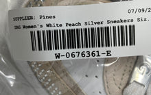 Load image into Gallery viewer, GBG Los Angeles Womens Mellow White Peach Silver Platform Sneaker Shoes Sz 7.5M
