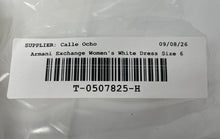 Load image into Gallery viewer, Authentic Armani Exchange Womens White Sleeveless Fit &amp; Flare Dress Size 6
