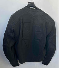 Load image into Gallery viewer, Frank Thomas Mens Black Long Sleeve Full-Zip Motorcycle Jacket Size 46

