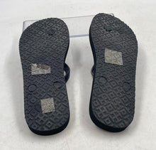 Load image into Gallery viewer, Authentic Tory Burch Womens Black Slip-On Flip Flop Sandals Size 7M Worn
