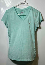Load image into Gallery viewer, Wilson Womens Green Heather Short Sleeve V-Neck Activewear T-Shirt Size XL
