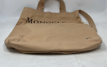 Load image into Gallery viewer, Monocle Womens Beige Double Handle Inner Pockets Shoulder Bag
