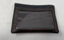 Load image into Gallery viewer, Coach Womens Brown Signature Print Leather Card Holder ID Window Pouch Wallet
