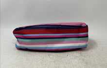 Load image into Gallery viewer, Kipling Womens Multicolor Striped Inner Pockets Zipper Lined Cosmetic Makeup Bag
