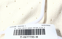 Load image into Gallery viewer, St. John Womens Beige Printed Scalloped V-Neck Cap Sleeve Blouse Top Size Small
