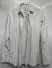Load image into Gallery viewer, Banana Republic Mens White Printed Cotton Collared Dress Shirt Size M 15-15.5
