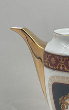 Load image into Gallery viewer, Vintage R. Limoges White Gold Plated Ceramic Tableware Scroll Handle Teapot
