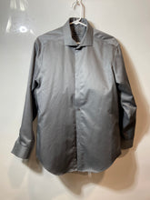Load image into Gallery viewer, Calvin Klein Mens Gray Slim Fit Infinite Non-Iron Dress Shirt Size 16 32/33
