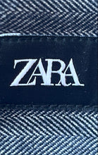 Load image into Gallery viewer, Zara Womens Gray Striped Flat Front High Rise Straight Leg Dress Pants Size XS
