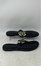 Load image into Gallery viewer, Kelly &amp; Katie Womens Dahlin Black Open Toe Slip-On Thong Sandals Size 10M
