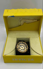 Load image into Gallery viewer, Authentic Invicta Men's Gold-Tone Black Watch With Box
