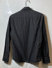 Load image into Gallery viewer, Express Mens Dark Gray Cotton Long Sleeve Collared Pockets Button-Up Shirt Sz S
