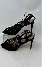 Load image into Gallery viewer, Banana Republic Womens Jene Black Ankle Wrap Strappy Sandals Size 6 1/2M
