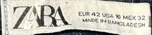 Load image into Gallery viewer, Zara Womens Blue Denim Pockets Distressed Medium Wash Skinny Jeans Size 10
