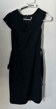 Load image into Gallery viewer, Calvin Klein Womens Black Short Cap Sleeve Back Zipper Sheath Dress No Size
