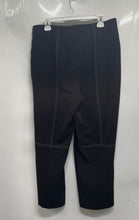 Load image into Gallery viewer, Karl Lagerfeld Womens Black Contrast Stitch Straight Leg Dress Pants Size 10

