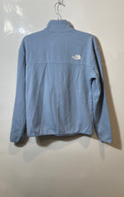 Load image into Gallery viewer, The North Face Womens Light Blue Long Sleeve Double Knit 1/2 Zip Jacket Size S
