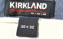 Load image into Gallery viewer, Kirkland Mens Gray Flat Front Slash Pockets Straight Leg Dress Pants Size 30x30
