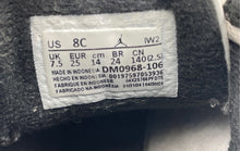 Load image into Gallery viewer, Authentic Nike Kids Air Jordan 3 Retro White Gray Sneaker Shoes Size 8C Worn

