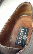 Load image into Gallery viewer, A. Testoni Mens Brown Leather Lace-Up Formal Oxford Dress Shoes Size 11
