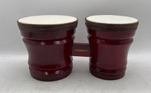 Load image into Gallery viewer, First Act Red Percussion Musical Instrument Beginner Double Bongos Drum Set

