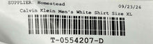 Load image into Gallery viewer, Calvin Klein Mens White Short Sleeve Slim Fit Collared Button-Up Shirt Size XL
