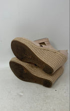 Load image into Gallery viewer, Michael Kors Womens Damita Beige Wedge Heel Espadrille Sandals Size 5 M
