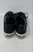 Load image into Gallery viewer, Karl Lagerfeld Paris Womens Bella Black White Lace-Up Sneakers Shoes Size 8.5 M
