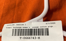 Load image into Gallery viewer, Armani Exchange Mens Orange Graphic Print Short Sleeve Polo Shirt Size XS
