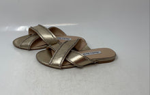 Load image into Gallery viewer, Charles David Womens Champagne Metallic Tone Slip-On Slide Sandals Size 5.5M
