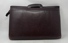 Load image into Gallery viewer, Unbranded Mens Brown Leather Double Handle Business Document Portfolio Briefcase
