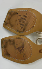 Load image into Gallery viewer, DKNY Womens Rance K1300867 White Leather Stiletto Ankle Strap Sandals Size 6.5M
