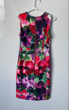 Load image into Gallery viewer, Calvin Klein Womens Multicolor Floral Sleeveless Round Neck Sheath Dress Size 6
