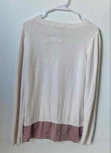 Load image into Gallery viewer, Ann Taylor Loft Womens Beige Pink Long Sleeve Round Neck Pullover Sweater Size L
