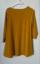 Load image into Gallery viewer, Alfani Womens Mustard 3/4 Sleeve Round Neck Regular Fit Blouse Top Size S
