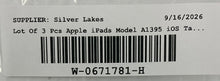 Load image into Gallery viewer, Lot Of 3 Pcs Apple iPads Model A1395 iOS Tablets Not Tested Locked For Parts
