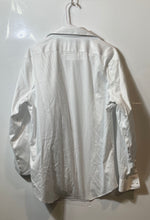 Load image into Gallery viewer, Calvin Klein Mens White Wrinkle Free Slim Fit Flex Collar Dress Shirt Size L
