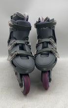 Load image into Gallery viewer, Roller Derby Mens Gray Ratchet Buckle Ankle Inline Skates Size 6-9
