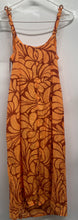 Load image into Gallery viewer, Zara Womens Brown Orange Printed Sleeveless Twisted V-Neck Maxi Dress Size S
