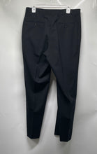 Load image into Gallery viewer, Hugo Boss Mens Black Flat Front Slash Pocket Straight Leg Dress Pants Size 33R
