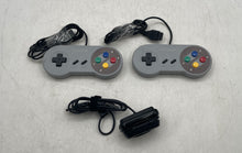 Load image into Gallery viewer, Set Of 2 Pcs Nintendo SNES Gray Classic Edition Wired Controller Gamepad
