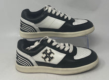 Load image into Gallery viewer, Authentic Tory Burch Womens Clover Court White Black Leather Sneaker Shoes Sz 5M
