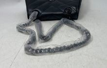 Load image into Gallery viewer, Aldo Womens Black Quilted Leather Chain Strap Flap Over Lined Shoulder Handbag
