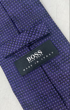 Load image into Gallery viewer, Hugo Boss Mens Purple Printed Adjustable Pointed Tie
